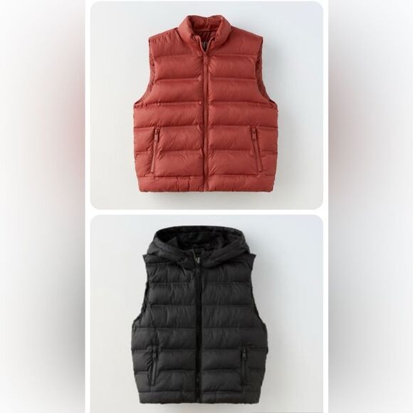 Zara Boys Soft Lightweight Puffer Vests Size 8-9Yrs Used Gently, Great Condition - Picture 1 of 6